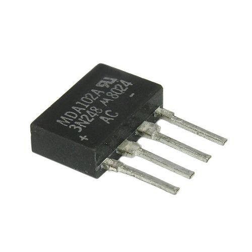 MDA102A 200V 1A In-Line Bridge Rectifier